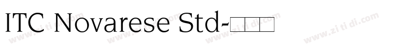 ITC Novarese Std字体转换
